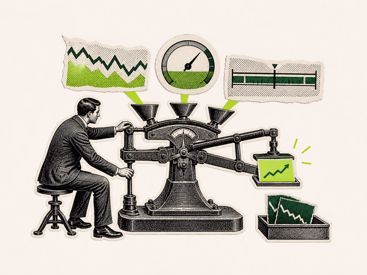 An analyst weighs market structure, momentum, and key levels before accepting a trade idea.